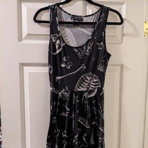 Midnight Hour Skull and Bones Tank Dress